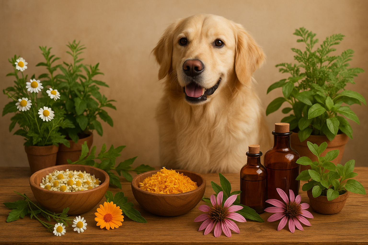 Pflanzenheilkunde für Hunde: Natürliche Wege zu Gesundheit und Wohlbefinden