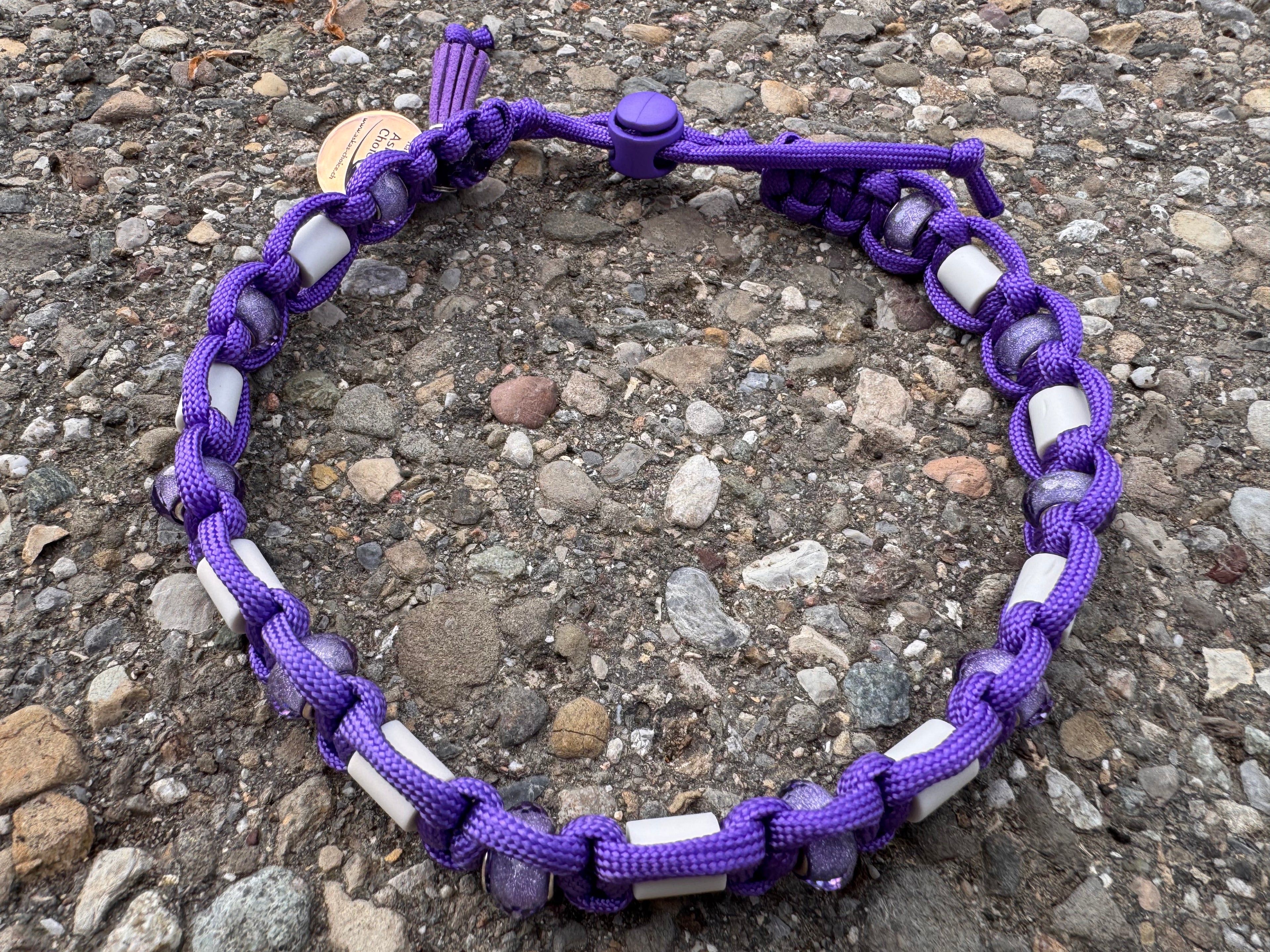 EM-Keramik Halsband "Amethyst“, 43-49 cm
