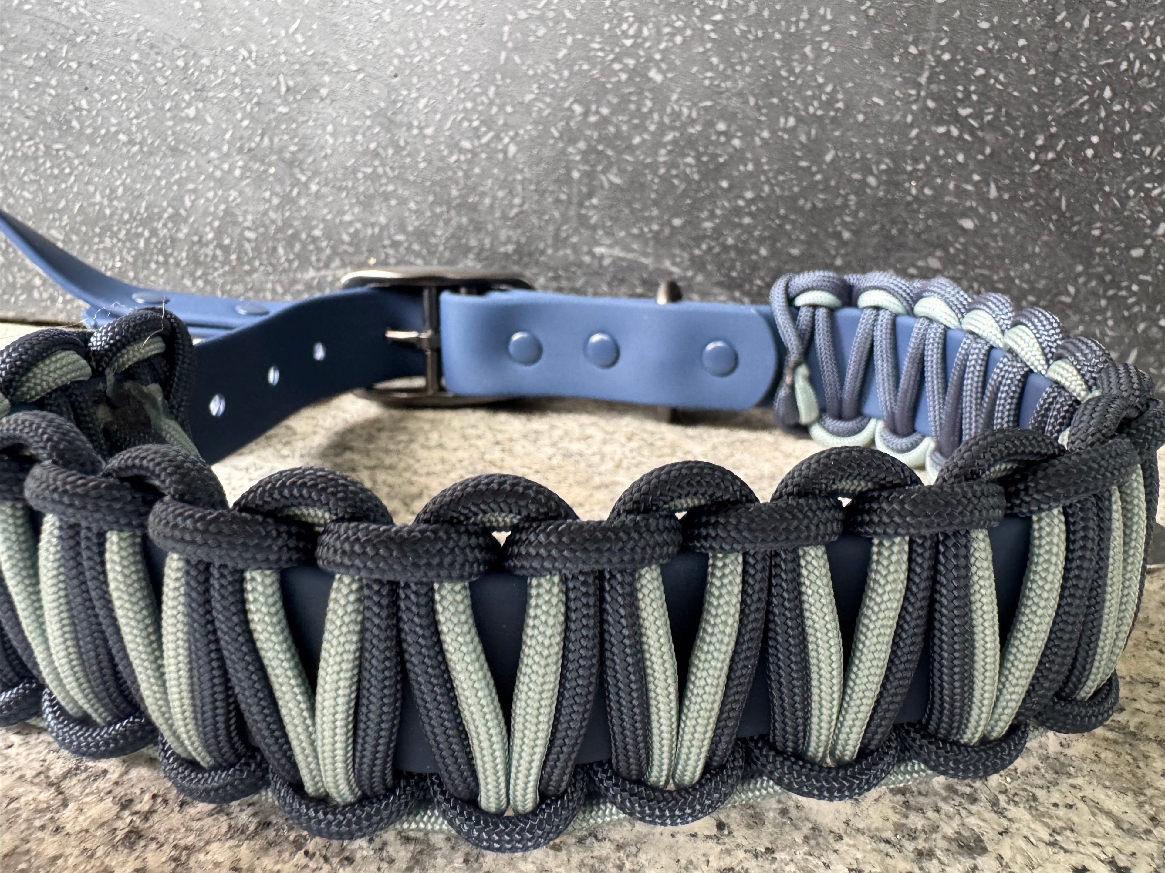 Biothane meets Paracord, Set "Opal" (42-55cm)