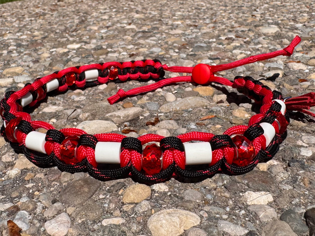 EM-Keramik Halsband "Schwarzer Rubin“, 47-53 cm