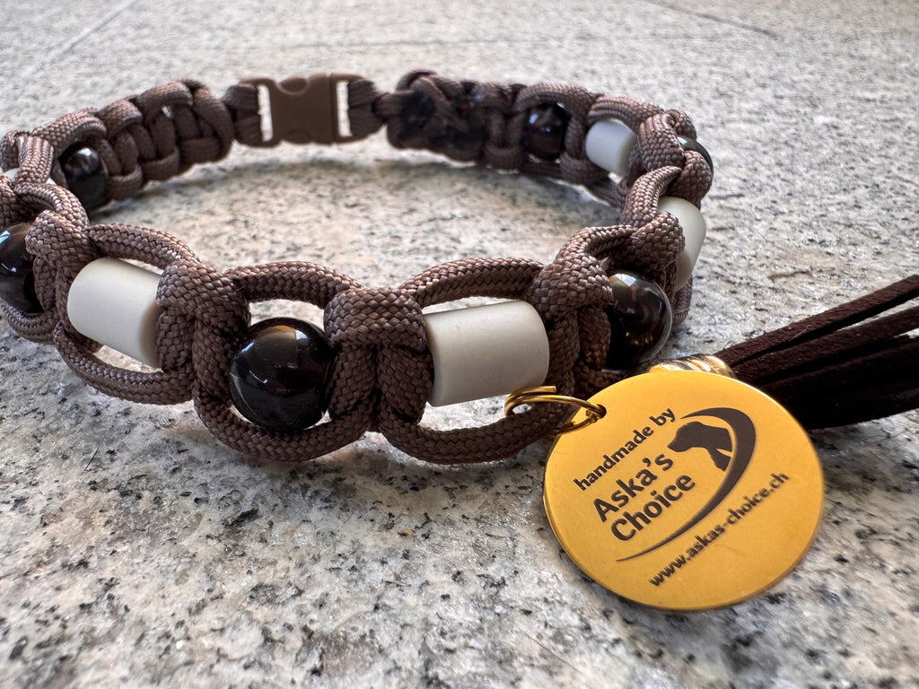 EM-Keramik Halsband "Mocha Line“, 32cm