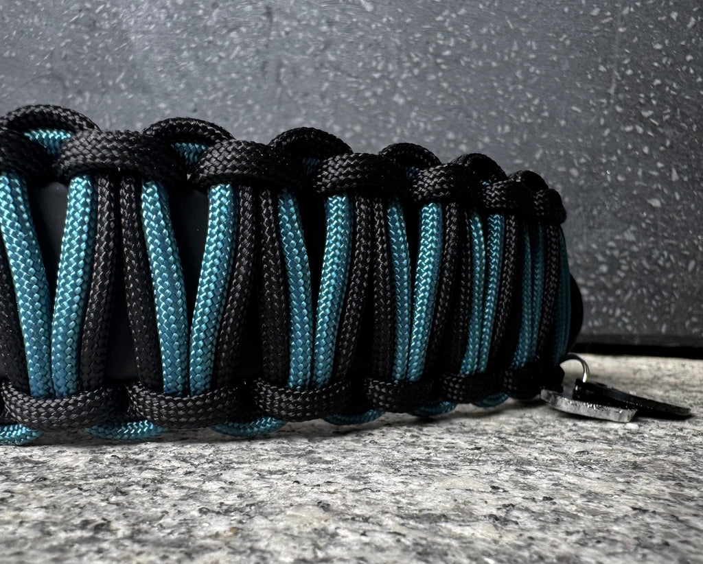 Biothane meets Paracord, Set "Blue Onyx" (37-45cm)