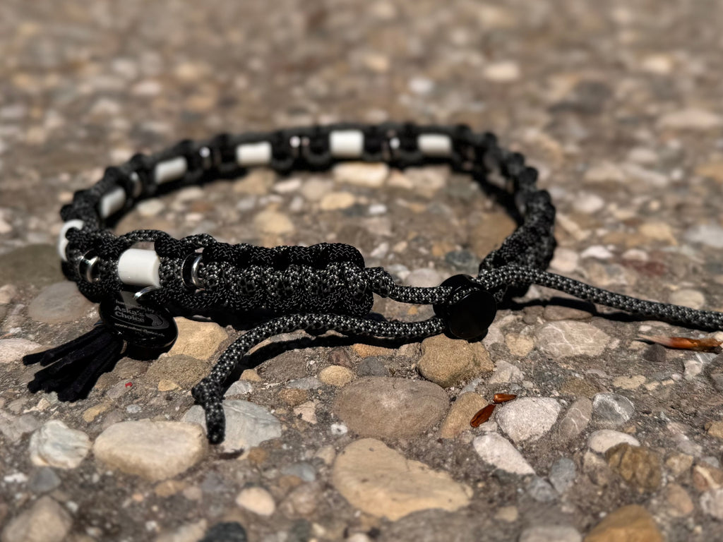 EM-Keramik Halsband "Obsidian“, 44-50cm