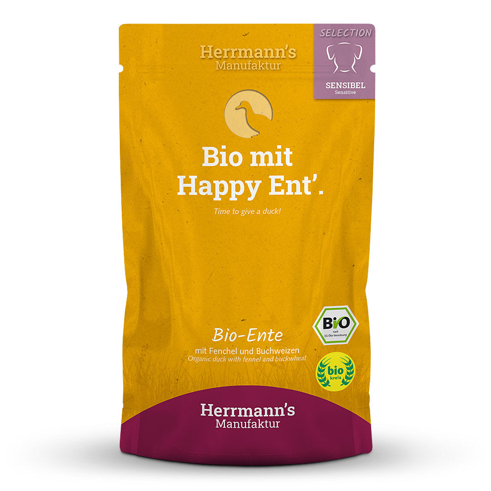 Herrmann's Sensibel Bio Ente mit Fenchel und Buchweizen