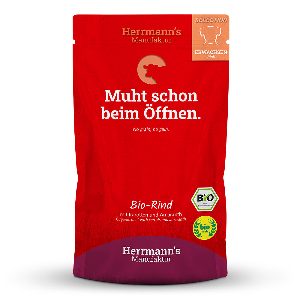 Herrmann’s Bio Rind mit Karotten und Amaranth