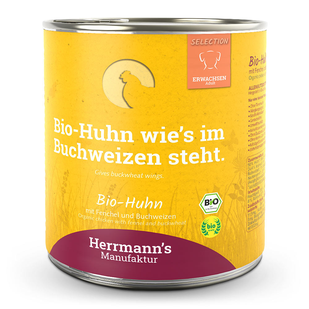 Herrmann's Bio Huhn mit Fenchel und Buchweizen