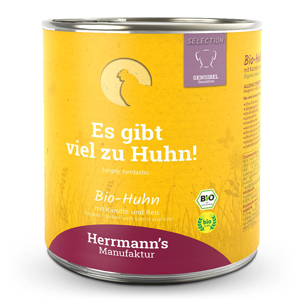 Herrmann's Sensibel Bio Huhn mit Karotte und Reis