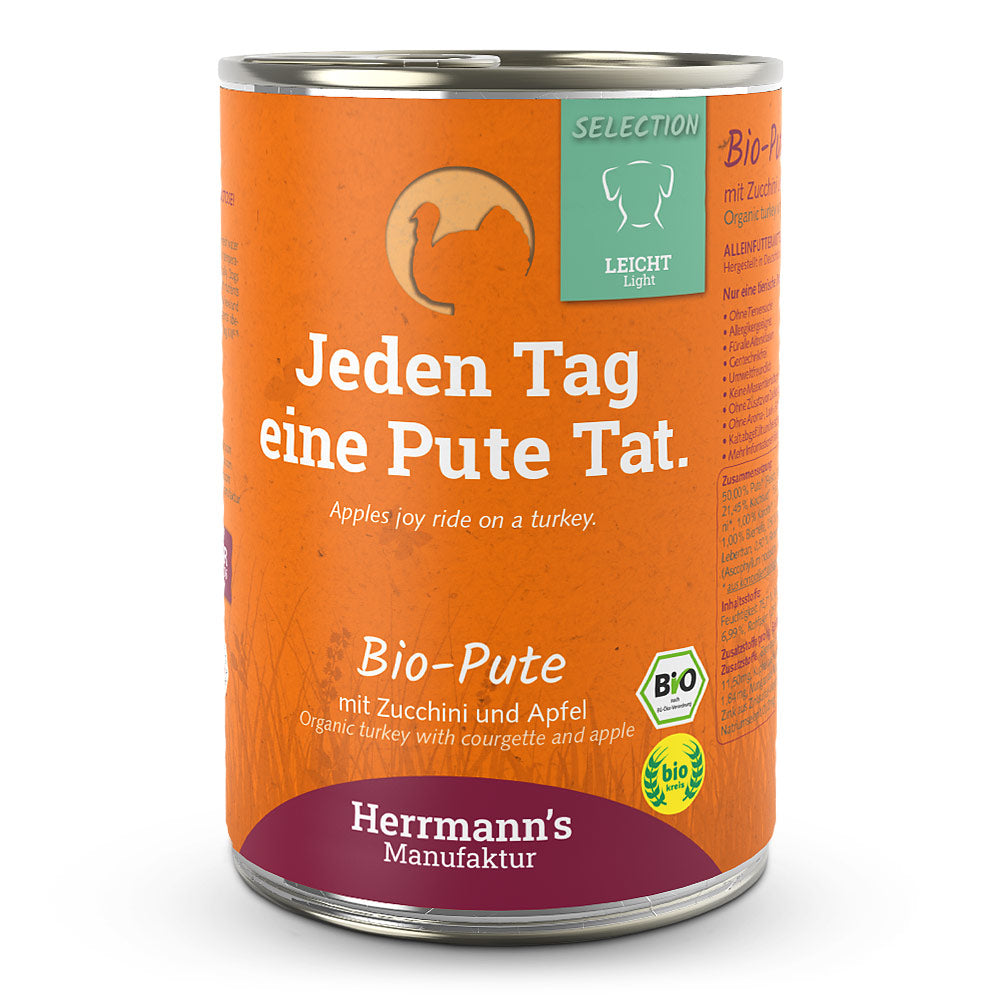 Herrmann’s Leicht Bio Pute mit Zucchini und Apfel