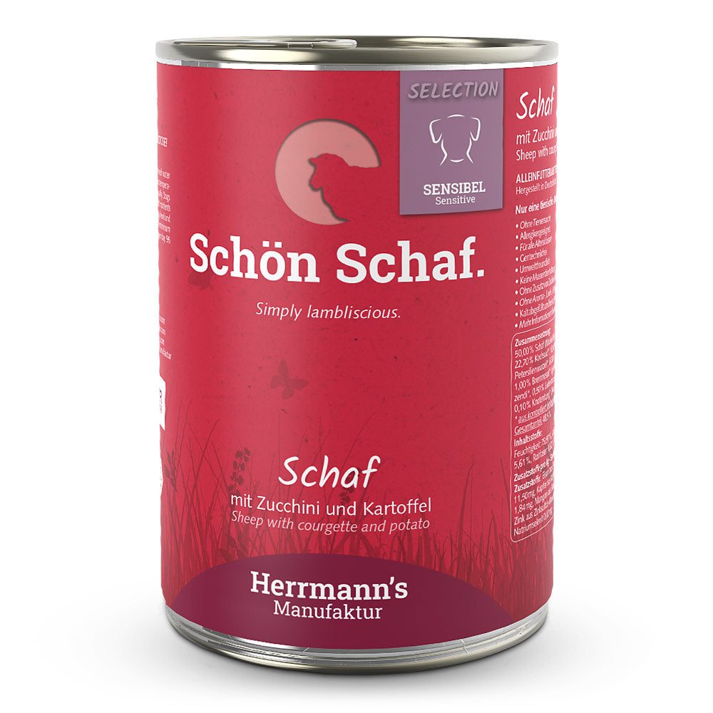 Herrmann’s Schaf mit Zucchini und Kartoffeln