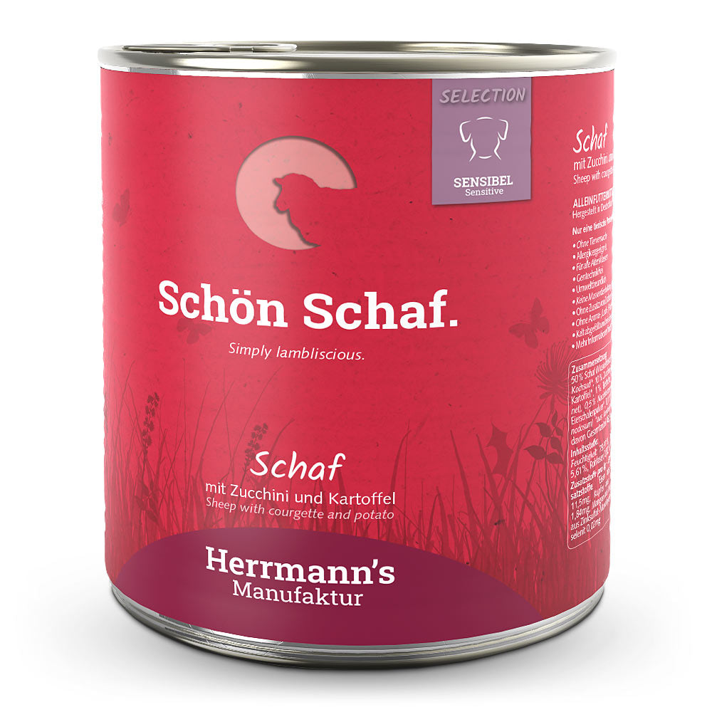 Herrmann’s Schaf mit Zucchini und Kartoffeln