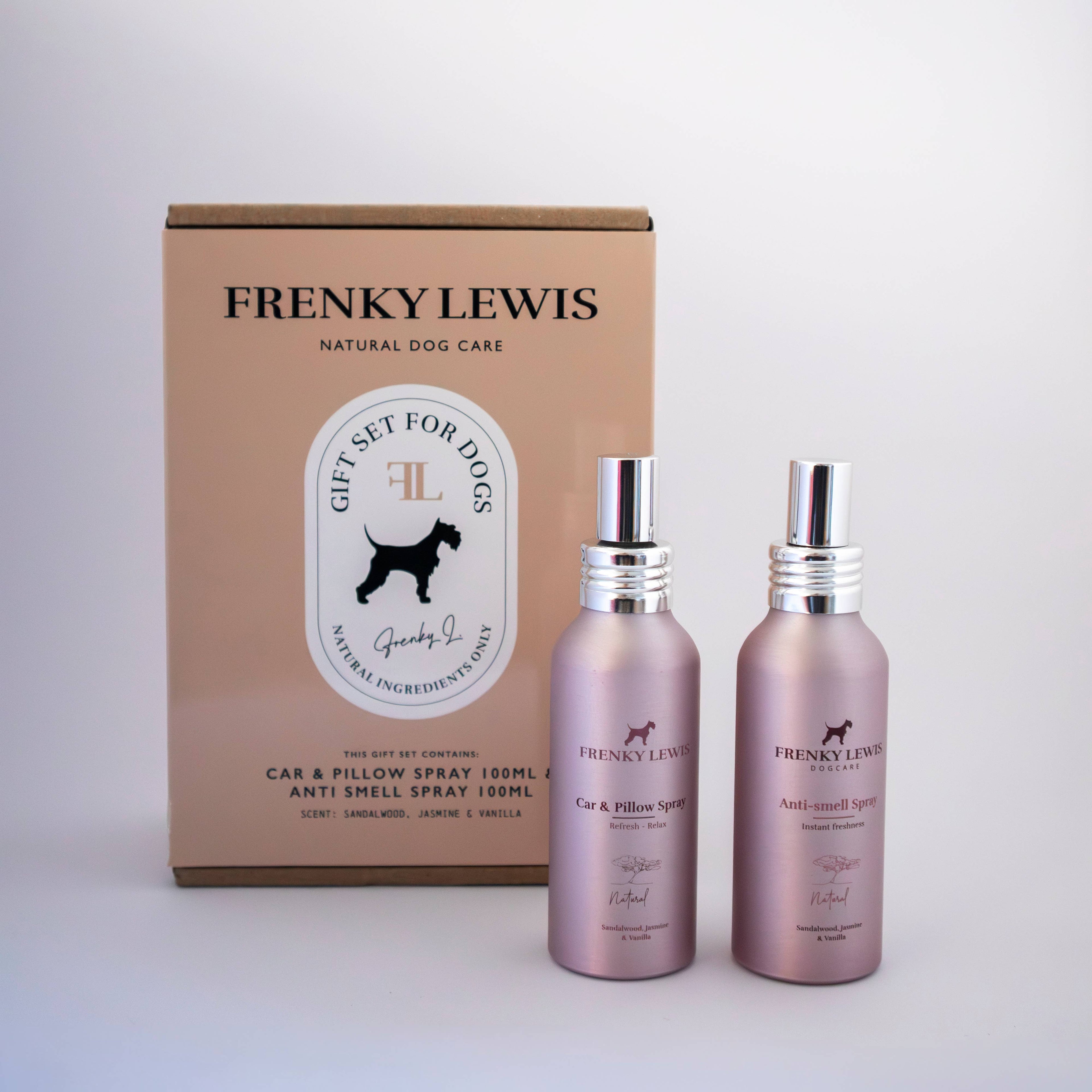 Auto & Kissen+Anti-Geruchsspray – Sandelholz, Jasmin & Vanille