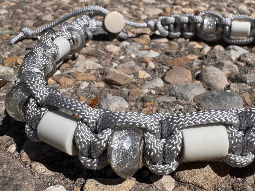 EM-Keramik Halsband "Silverlining“, 43-49 cm