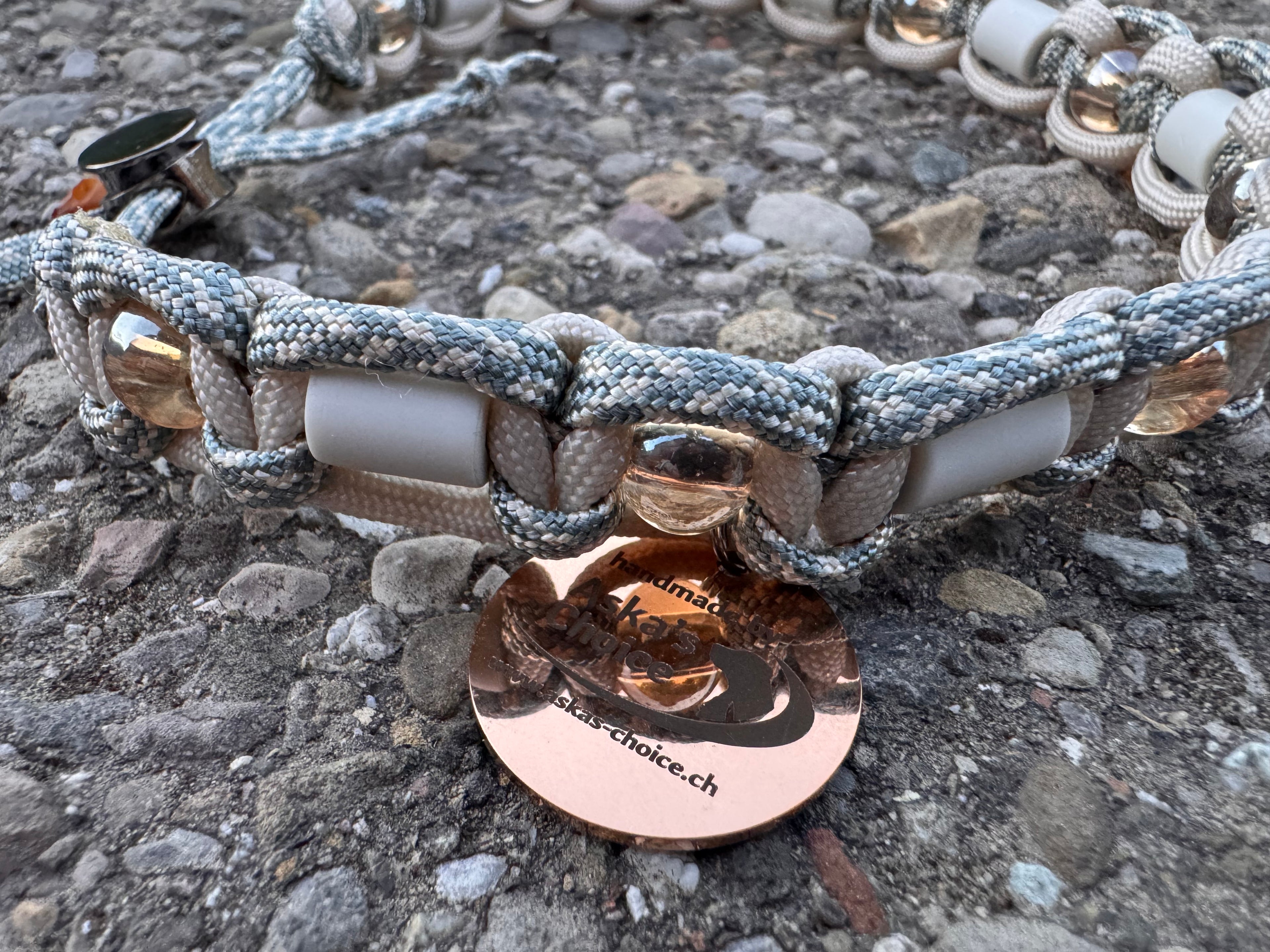 EM-Keramik Halsband "Stony Sand“, 36-42cm