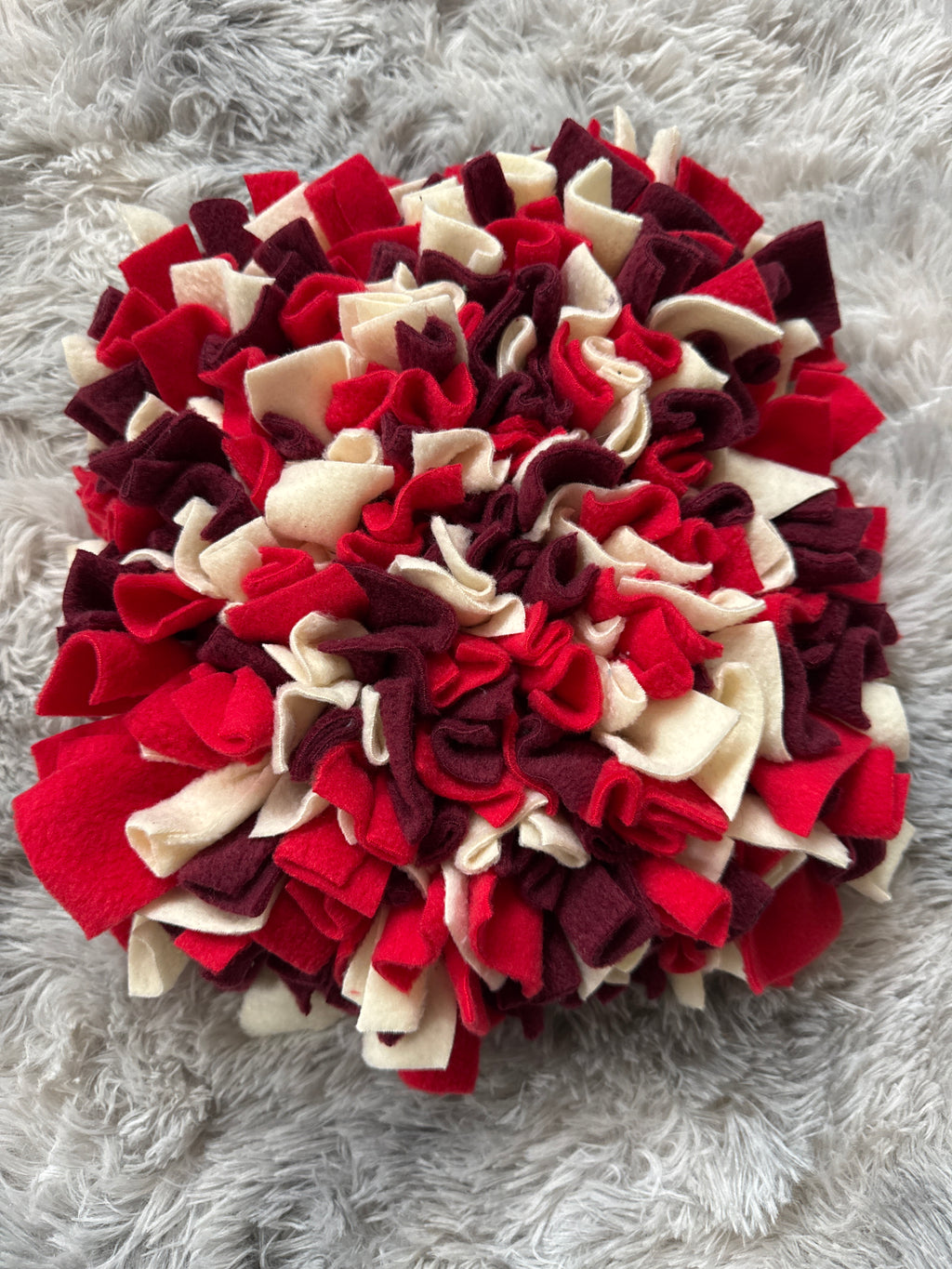 Schnüffelteppich Zwerg rot/weiss