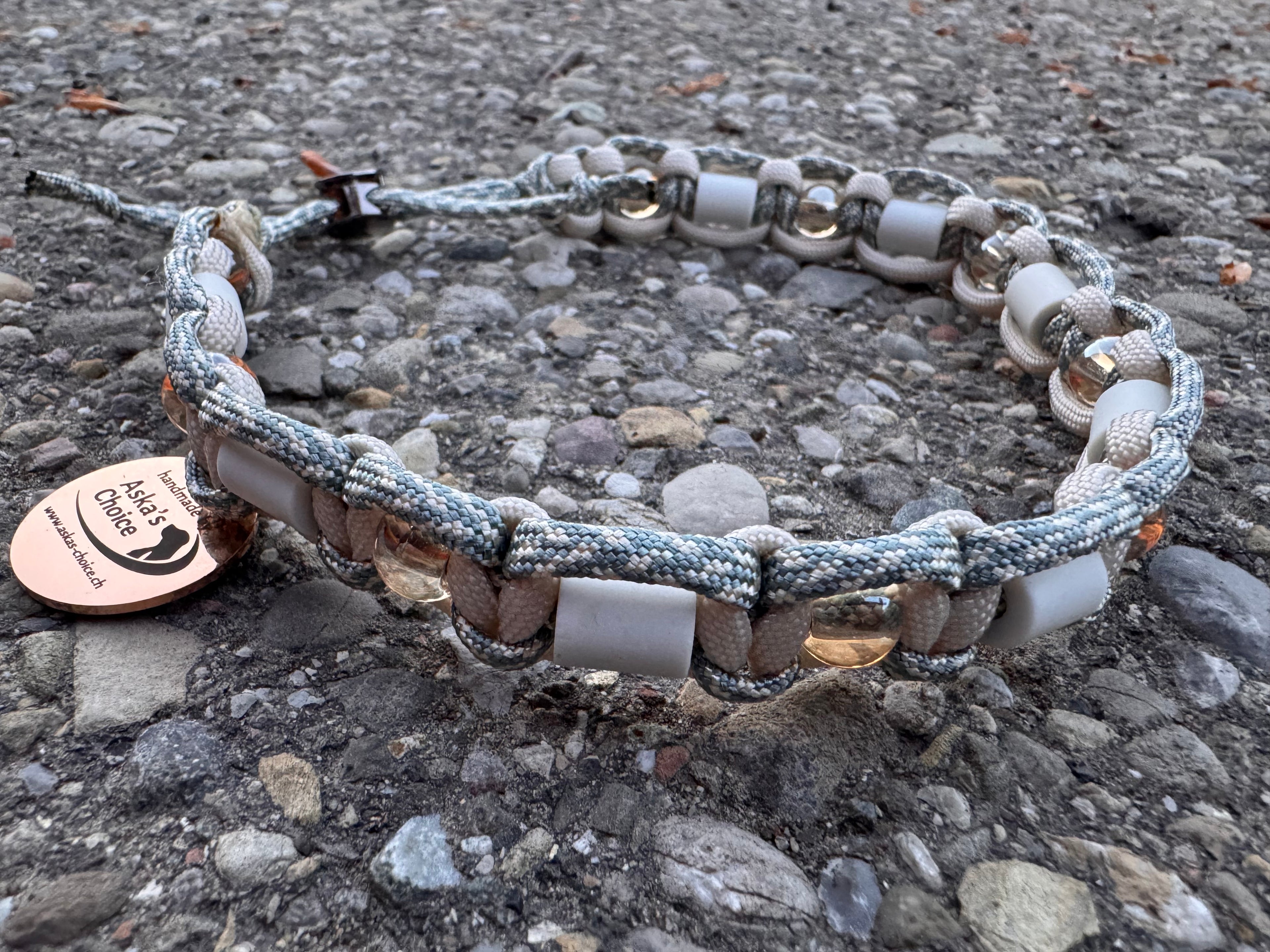 EM-Keramik Halsband "Stony Sand“, 36-42cm