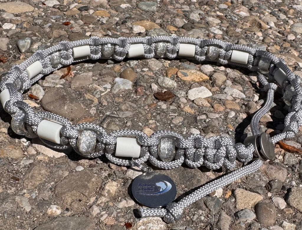 EM-Keramik Halsband "Silverlining“, 43-49 cm