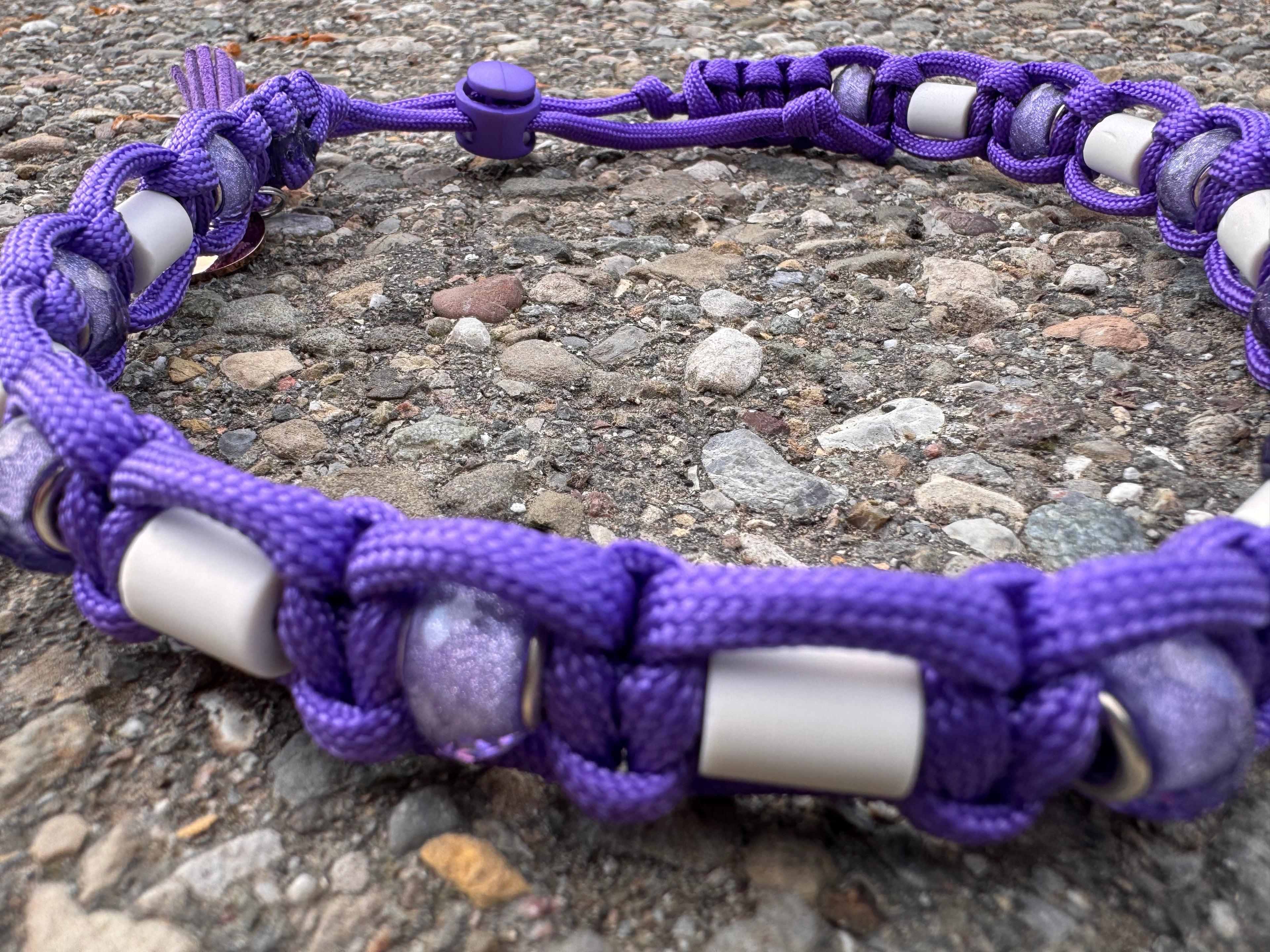 EM-Keramik Halsband "Amethyst“, 43-49 cm