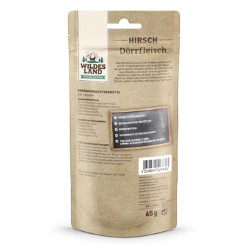 Wildes Land Hirsch Dörrfleisch 3 Stk