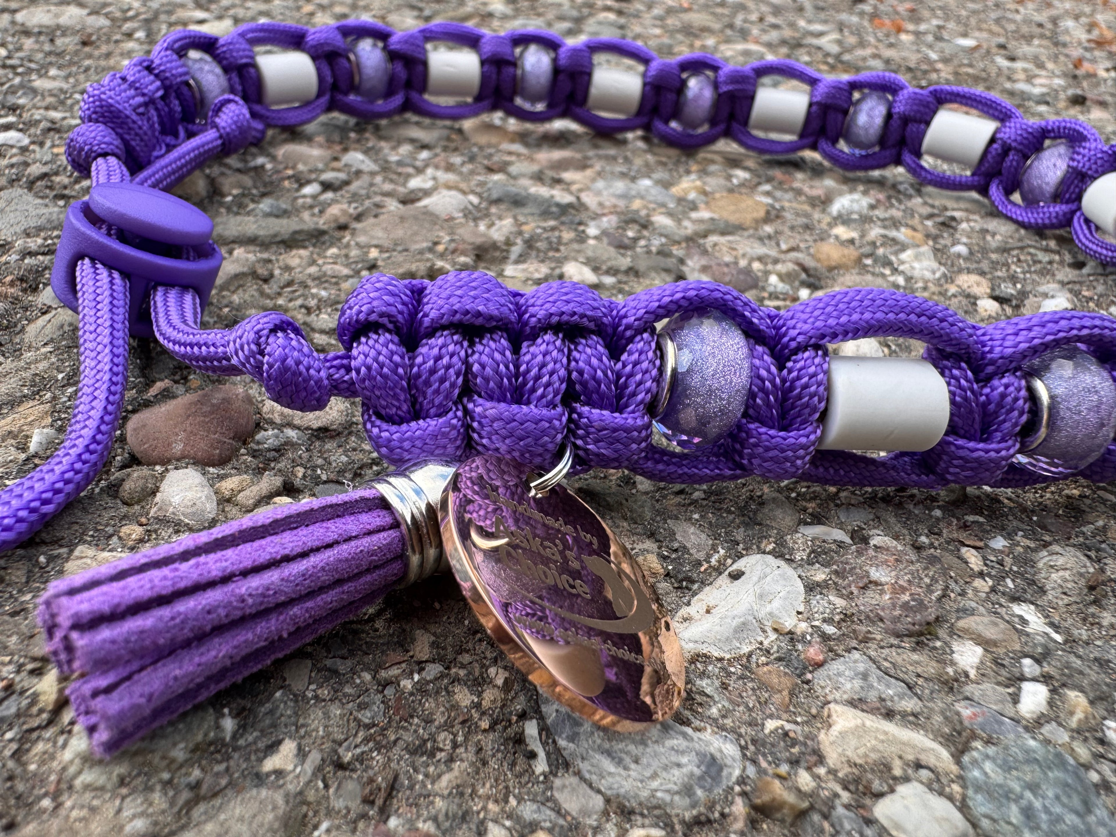 EM-Keramik Halsband "Amethyst“, 43-49 cm
