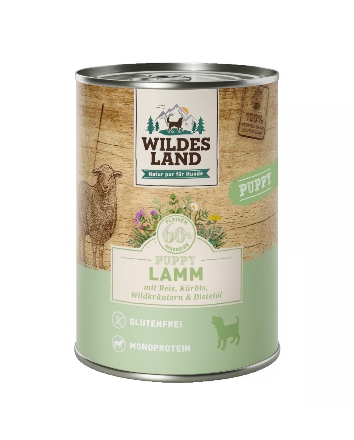 Puppy Lamm mit Reis, Kürbis, Wildkräuter, 400g