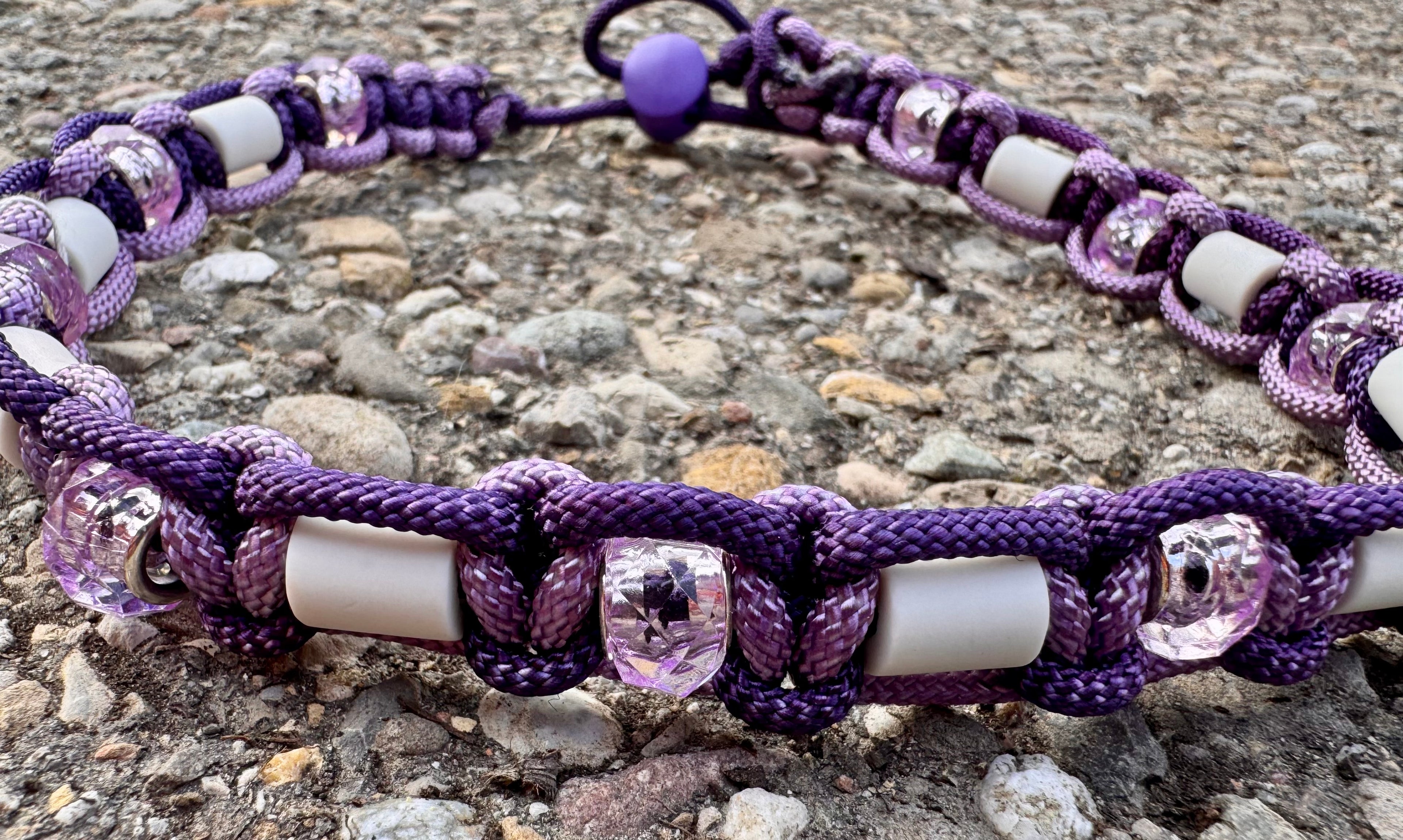 EM-Keramik Halsband "Purpelicious“, 44-48cm