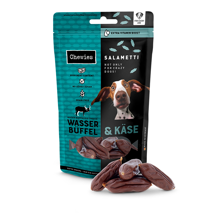 Chewies Salametti Wasserbüffel & Käse 60g