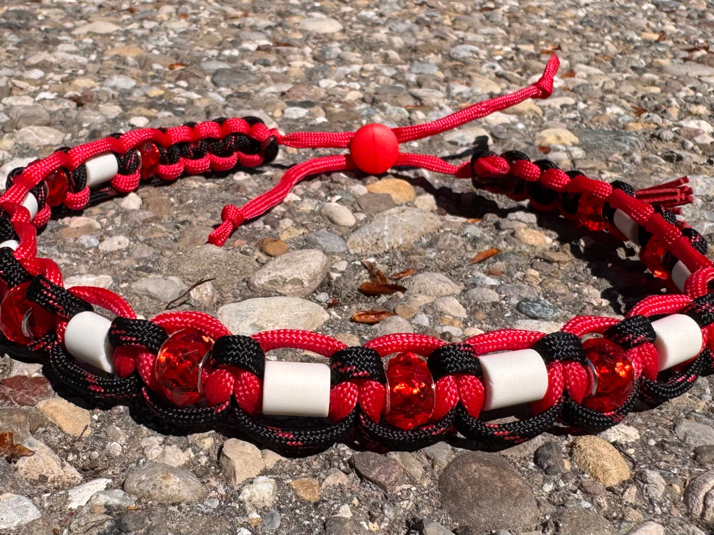 EM-Keramik Halsband "Schwarzer Rubin“, 47-53 cm