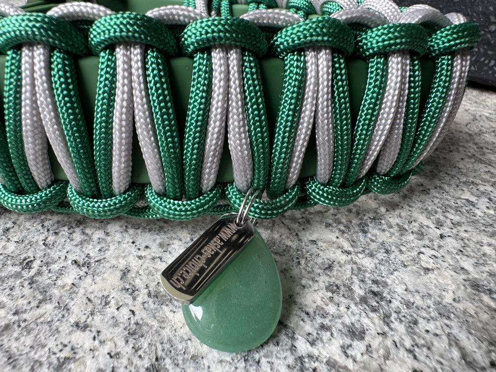 Biothane meets Paracord, Set "Grüner Aventurin"