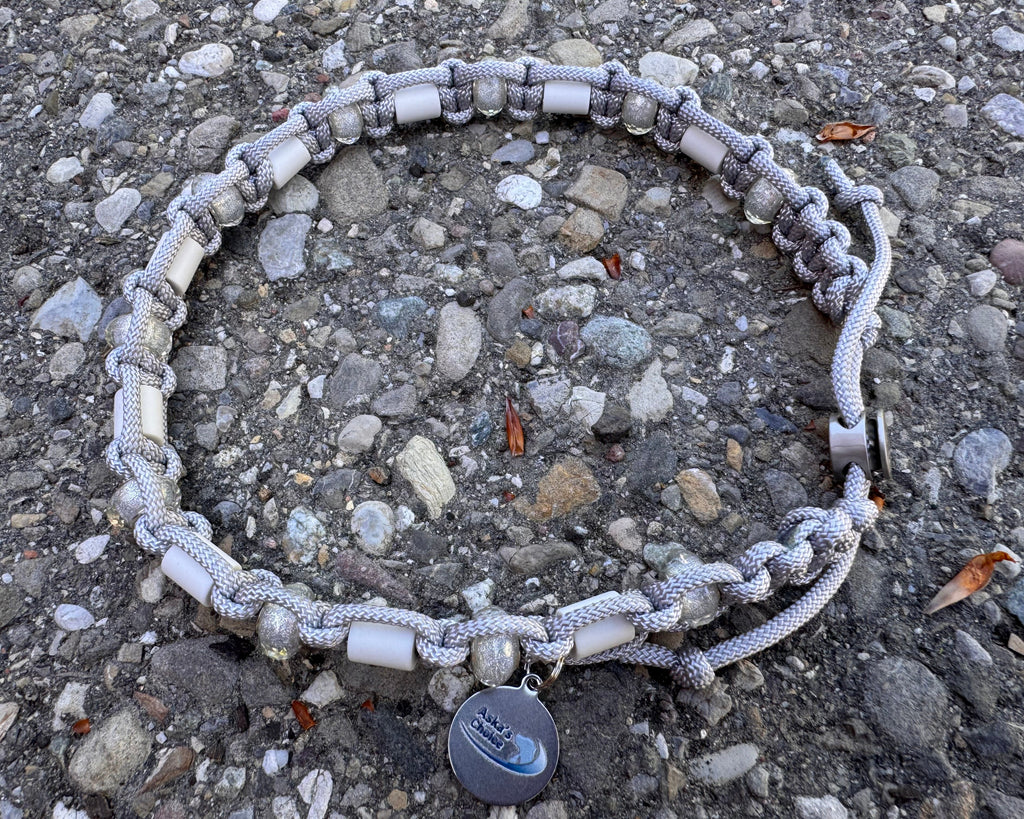 EM-Keramik Halsband "Silverlining“, 43-49 cm