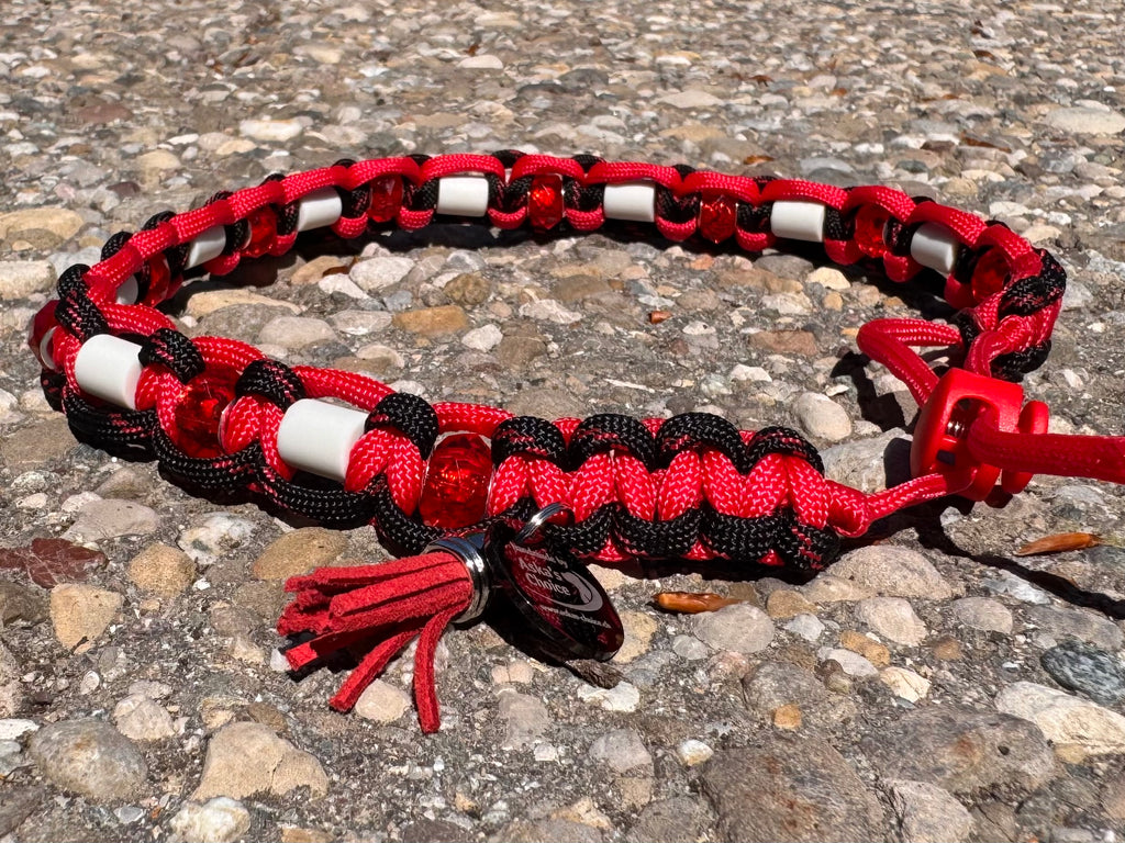 EM-Keramik Halsband "Schwarzer Rubin“, 47-53 cm