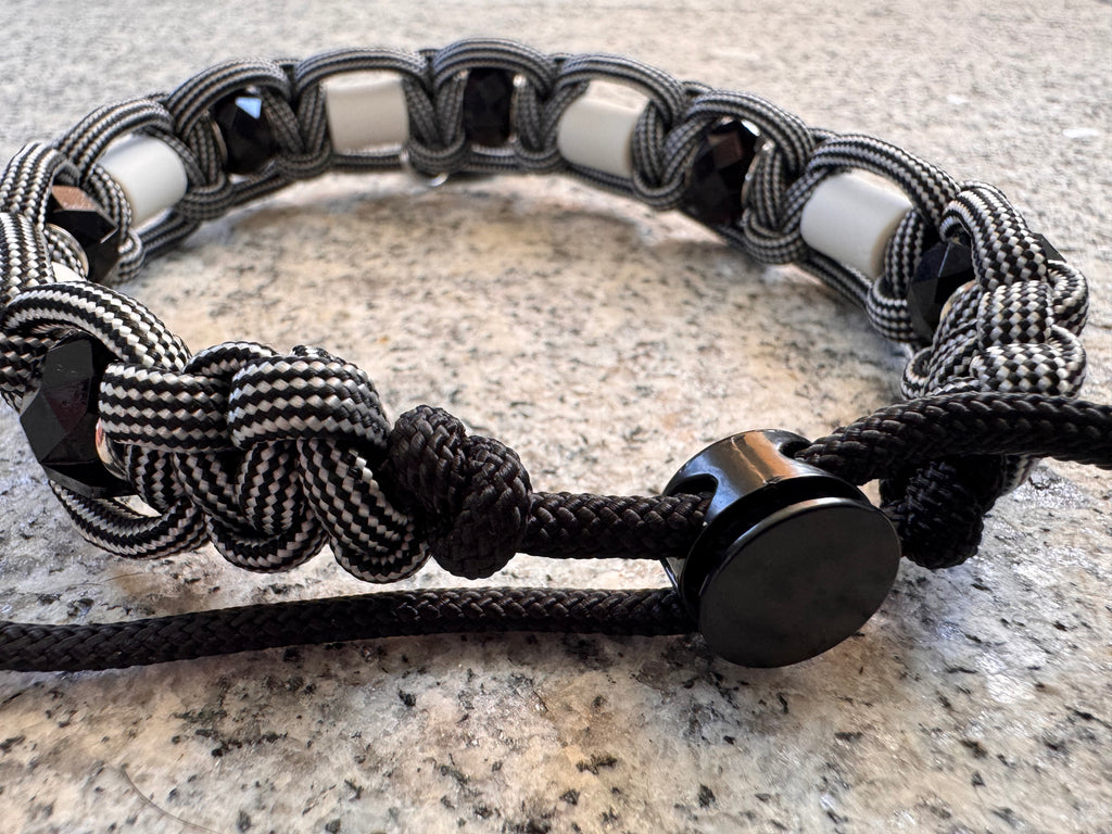 EM-Keramik Halsband "Black Pearl“, 27-32cm
