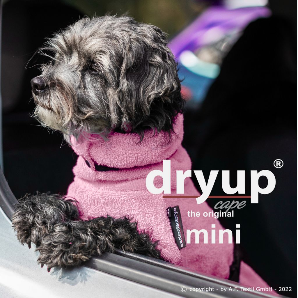 Hundebademantel - Dryup® cape mini (30-45cm Rückenlänge)