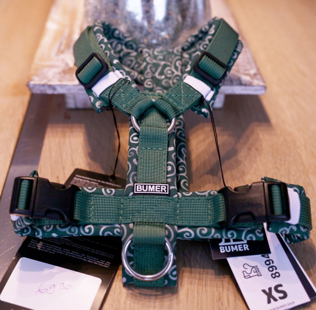 BUMER Hundegeschirr "Green Karakusa", XS
