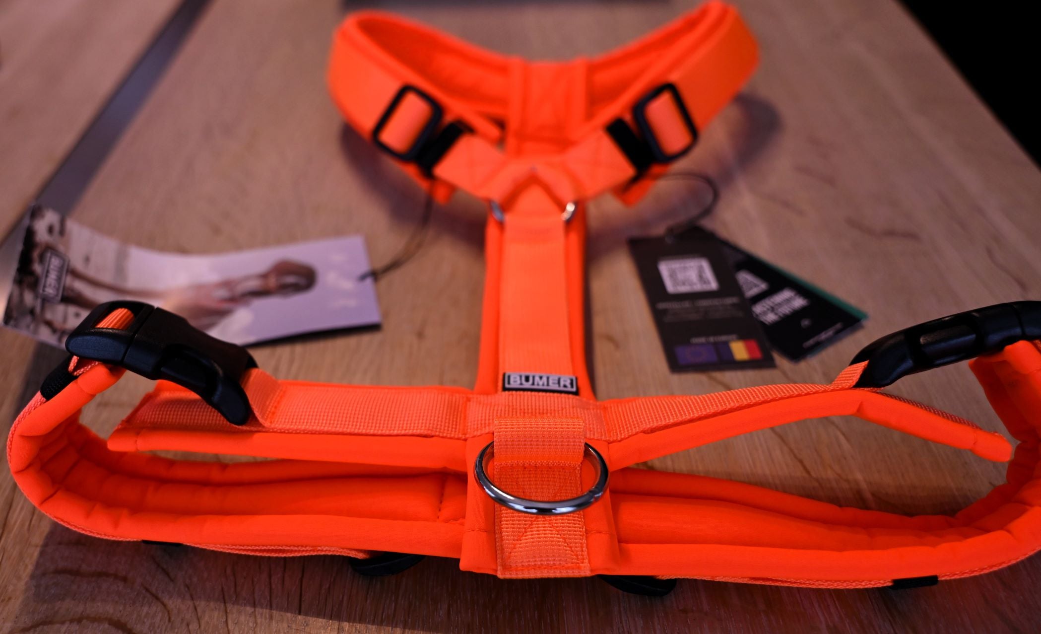 BUMER Hundegeschirr "Neon Orange", L