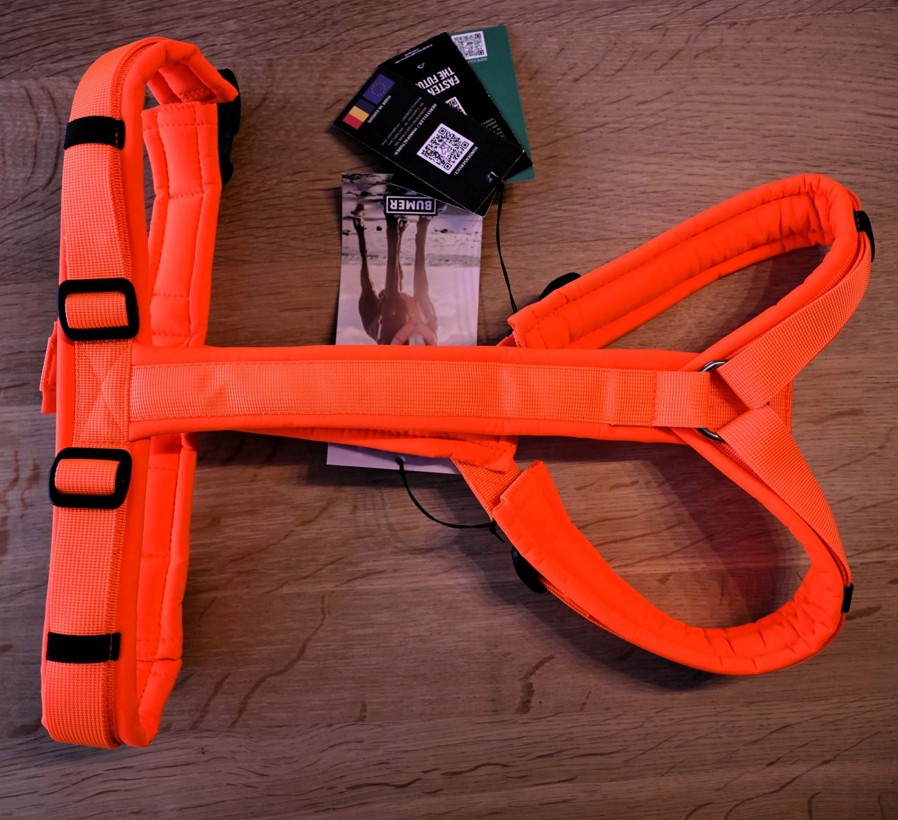 BUMER Hundegeschirr "Neon Orange", L