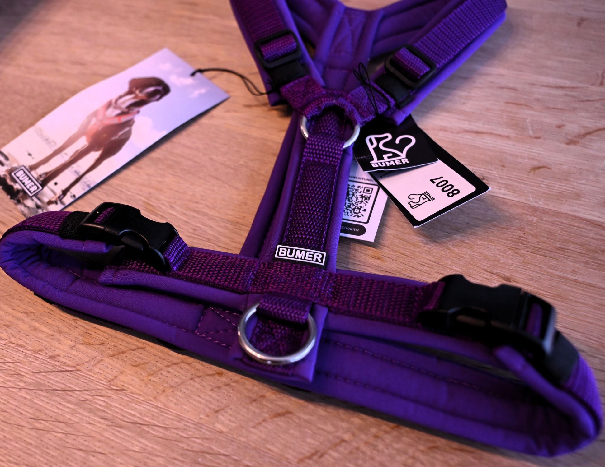 BUMER Hundegeschirr "Purple Rain", S/M
