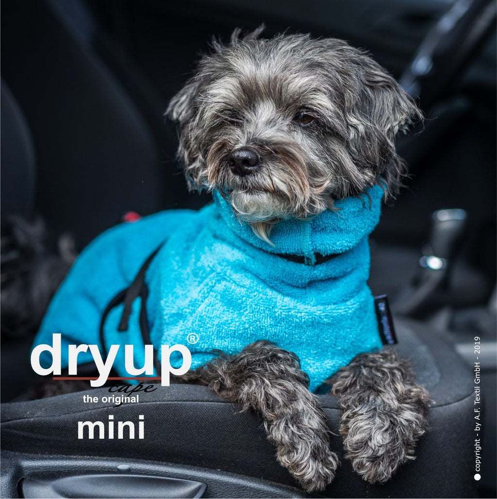Hundebademantel - Dryup® cape mini (30-45cm Rückenlänge)