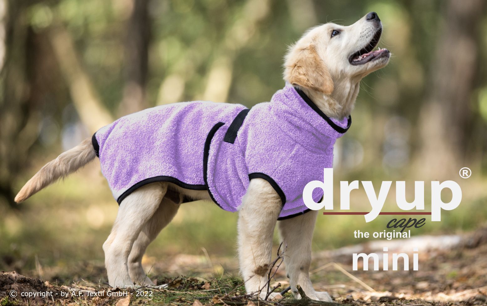 Hundebademantel - Dryup® cape mini (30-45cm Rückenlänge)