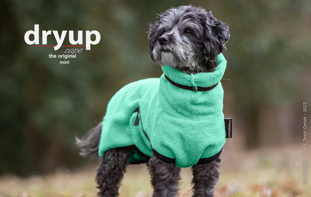 Hundebademantel - Dryup® cape mini (30-45cm Rückenlänge)