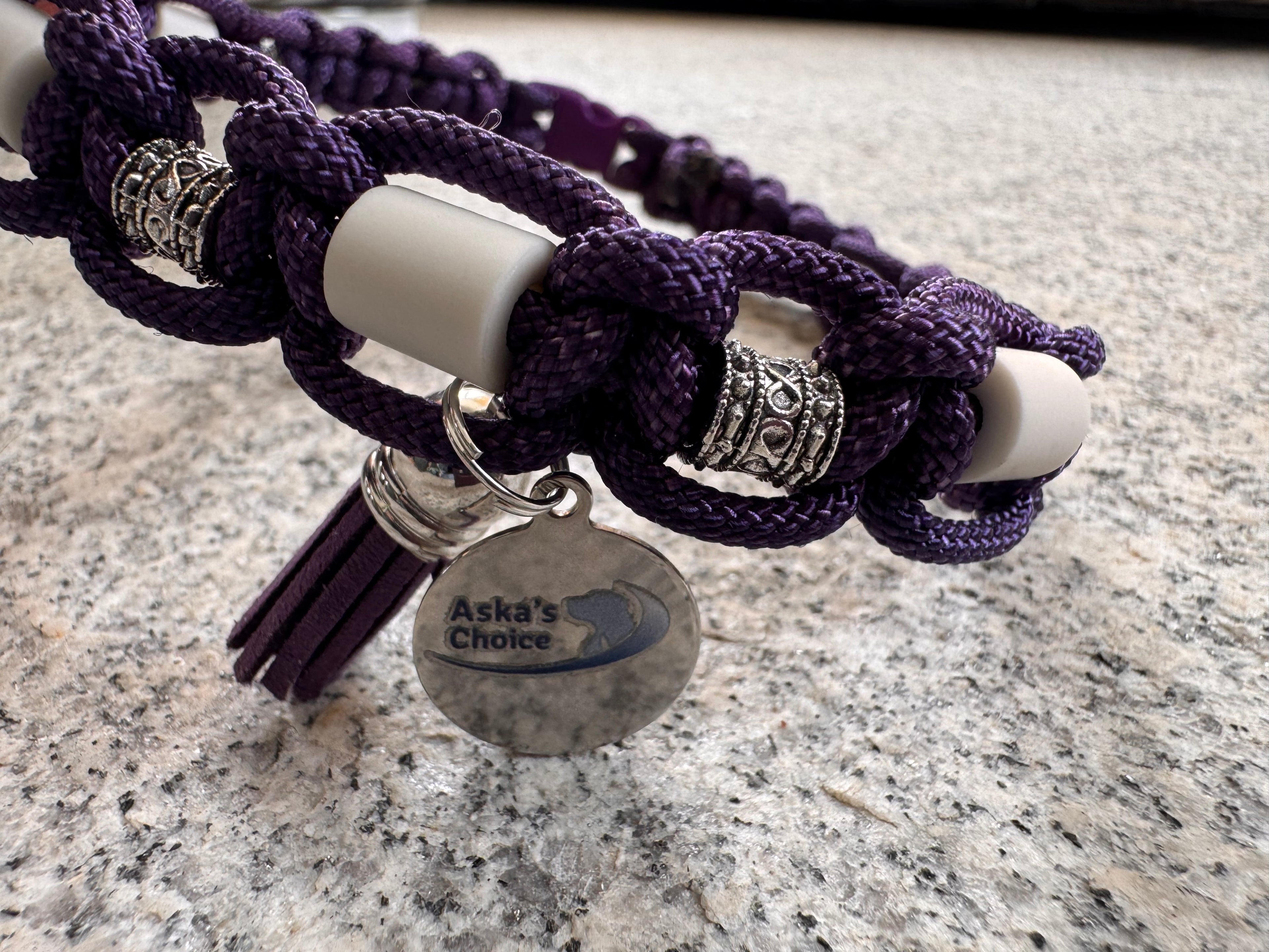 EM-Keramik Halsband "Pure Purple“, 42cm