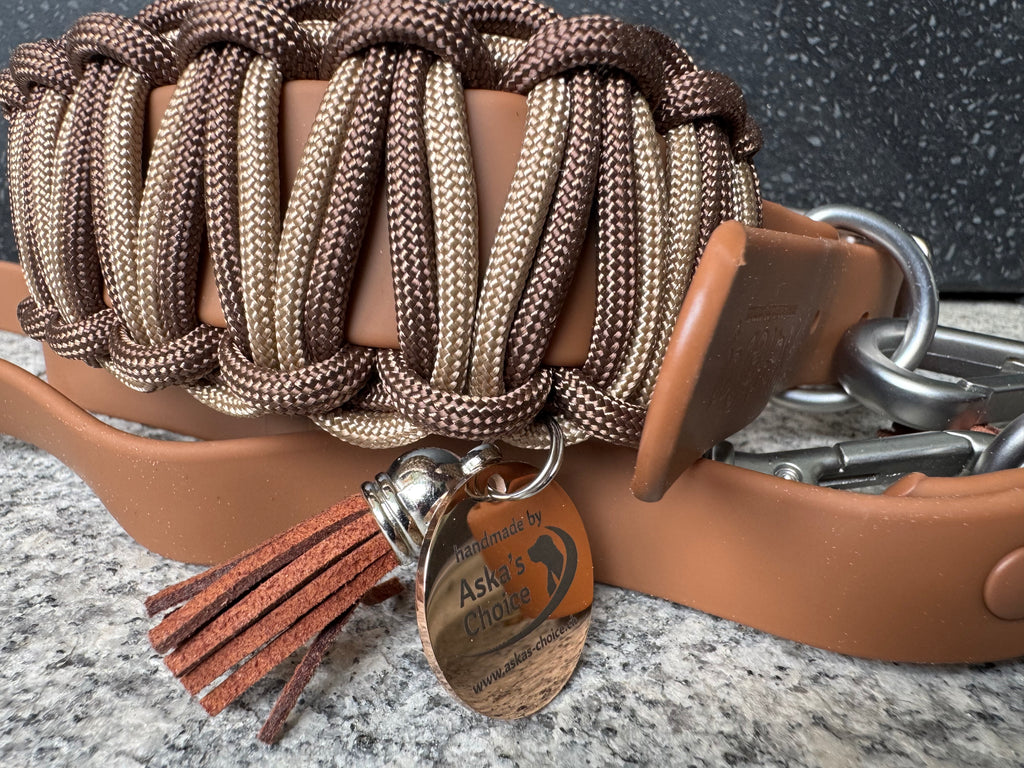 Biothane meets Paracord, Set "Down to Earth" (44-54cm)