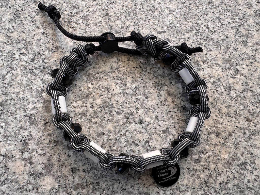 EM-Keramik Halsband "Black Pearl“, 27-32cm