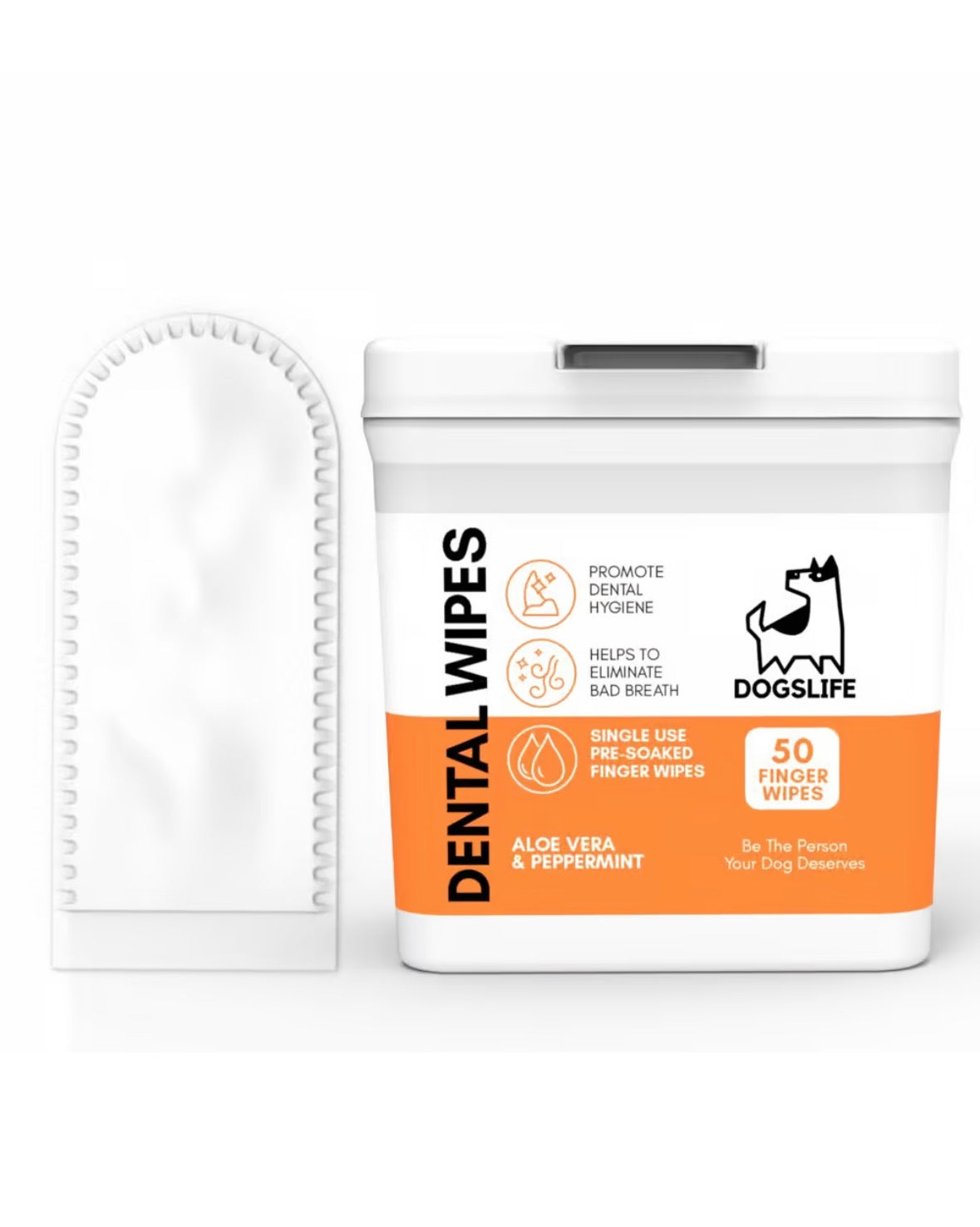 DOGSLIFE Dental Wipes, 50 Stk