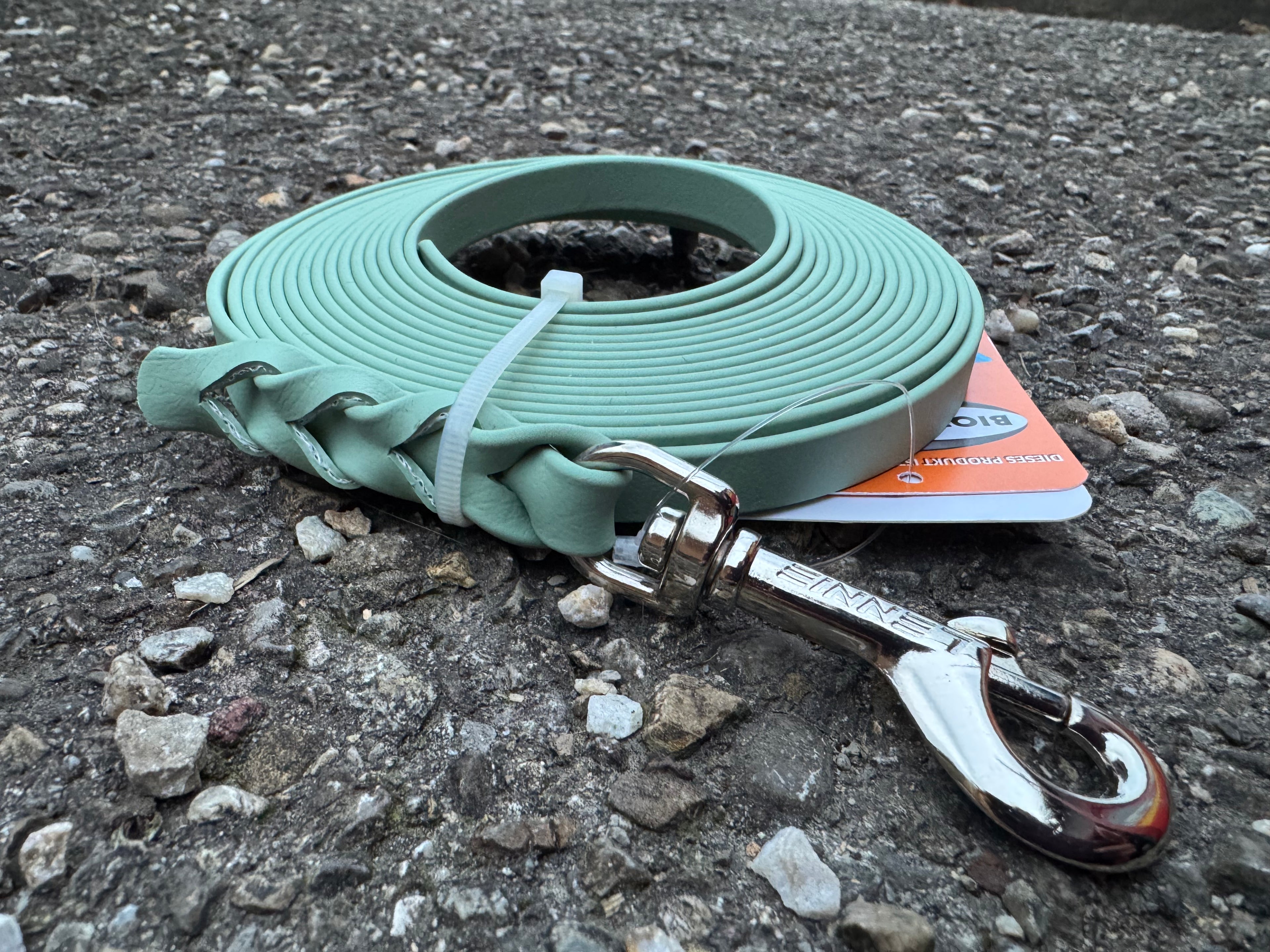 BioThane Schleppleine, 13mm, 5 m, Salbei