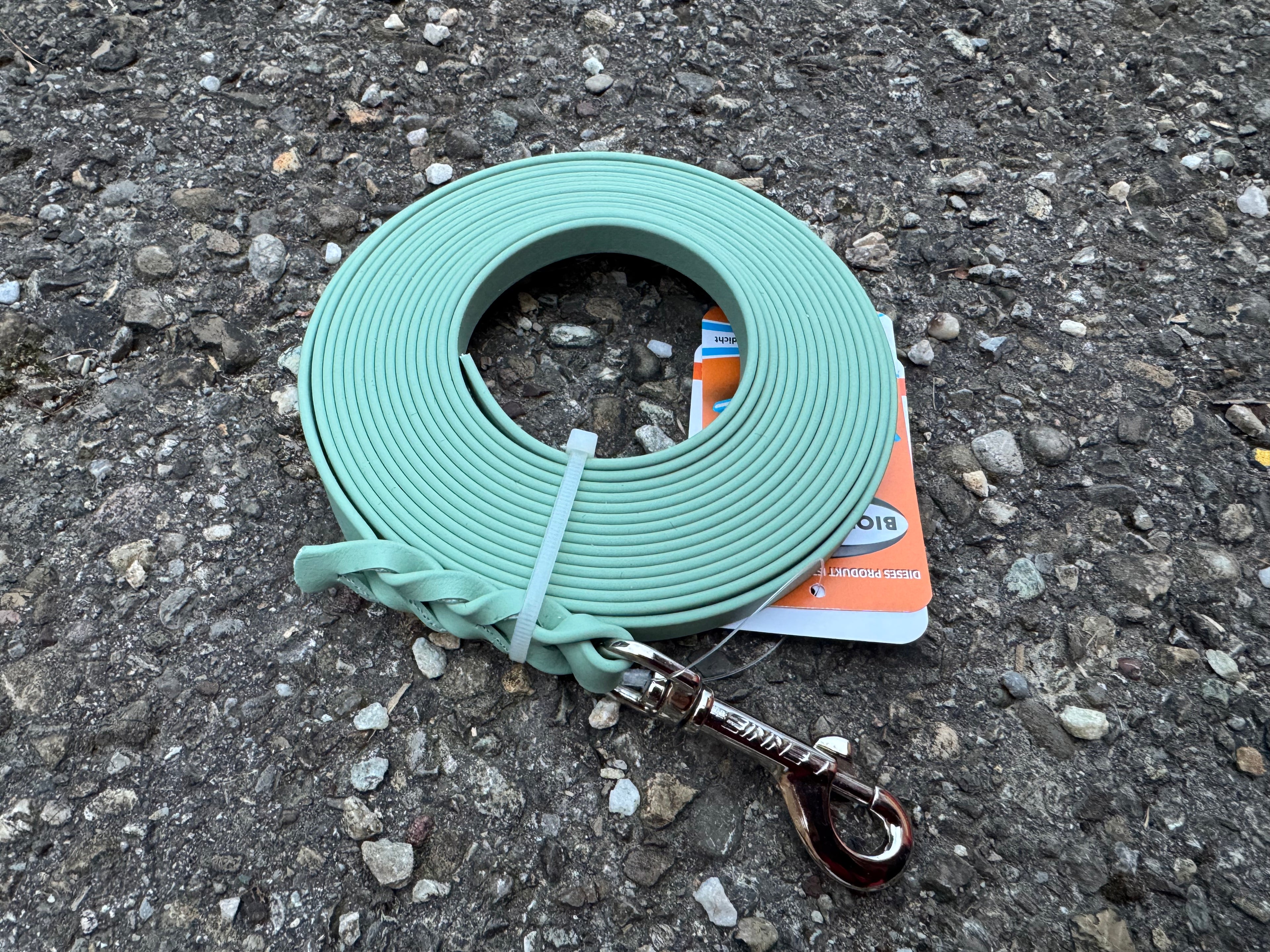 BioThane Schleppleine, 13mm, 5 m, Salbei