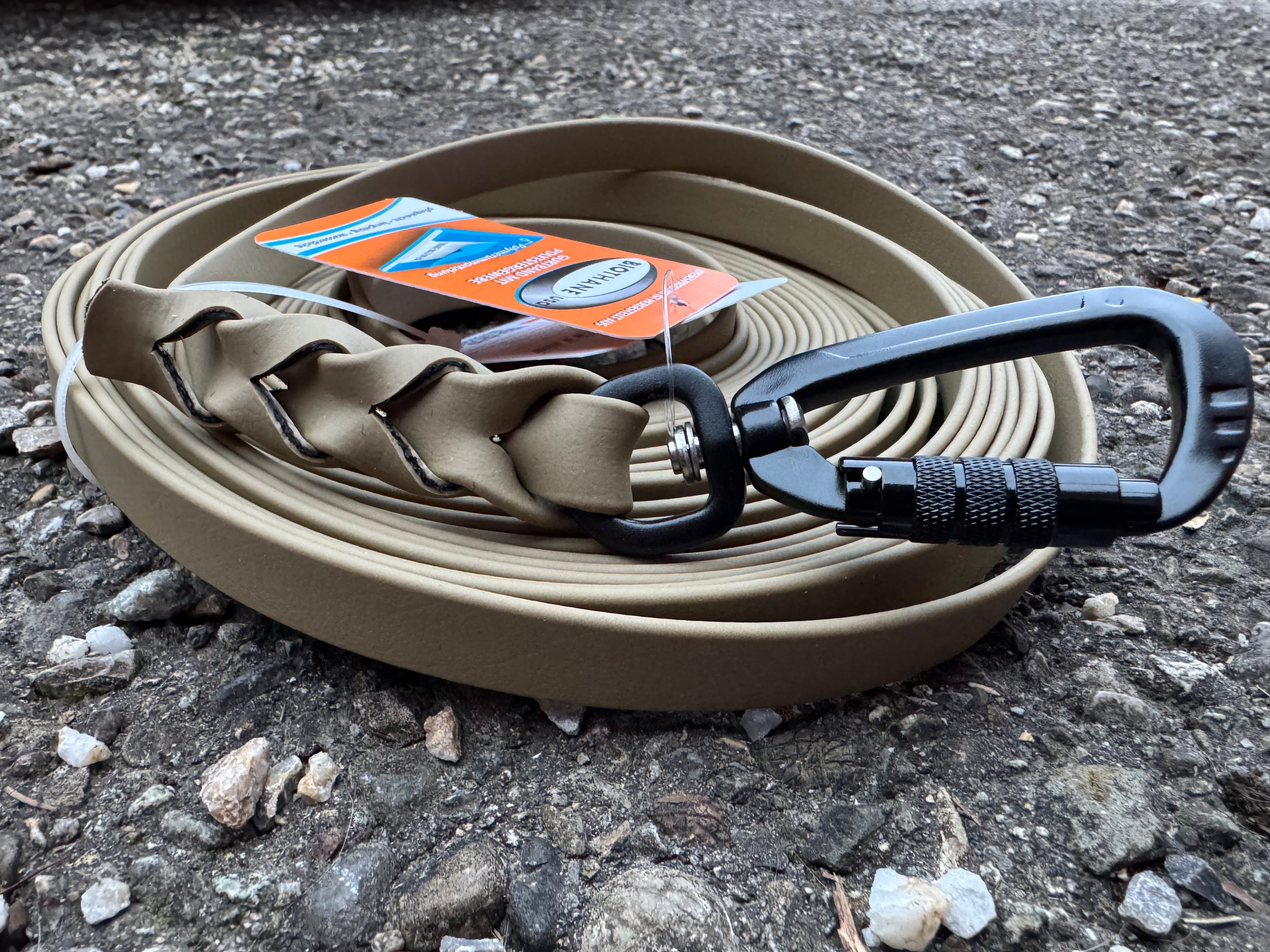 BioThane Schleppleine, 16mm, 10 m, Beige