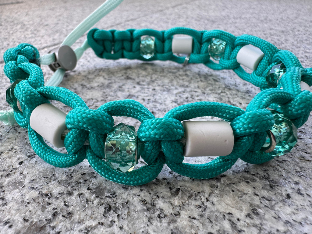 EM-Keramik Halsband "Aqua Verde“, 29-34cm