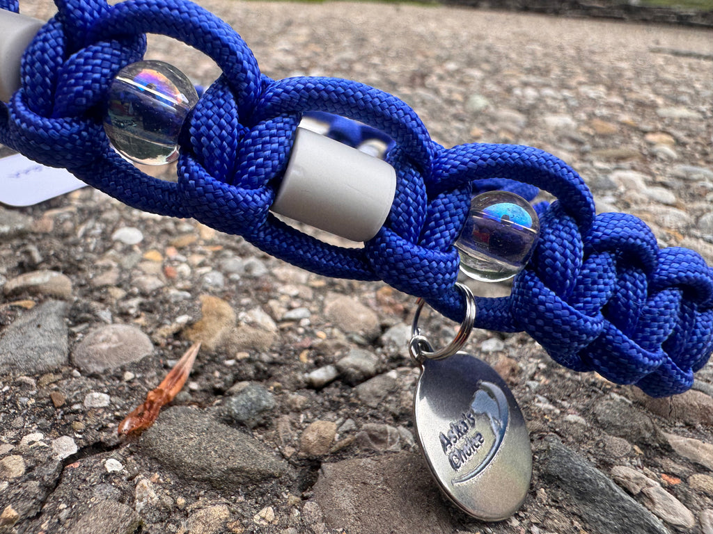 EM-Keramik Halsband "Blue Curacao“, 47cm