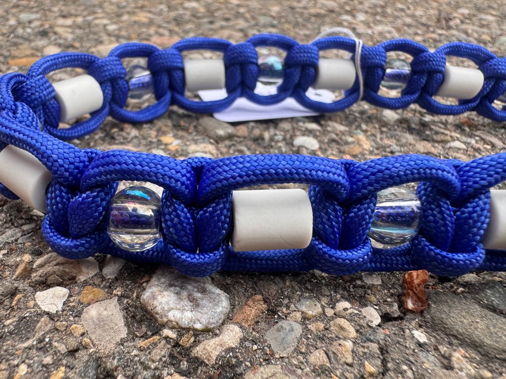 EM-Keramik Halsband "Blue Curacao“, 47cm