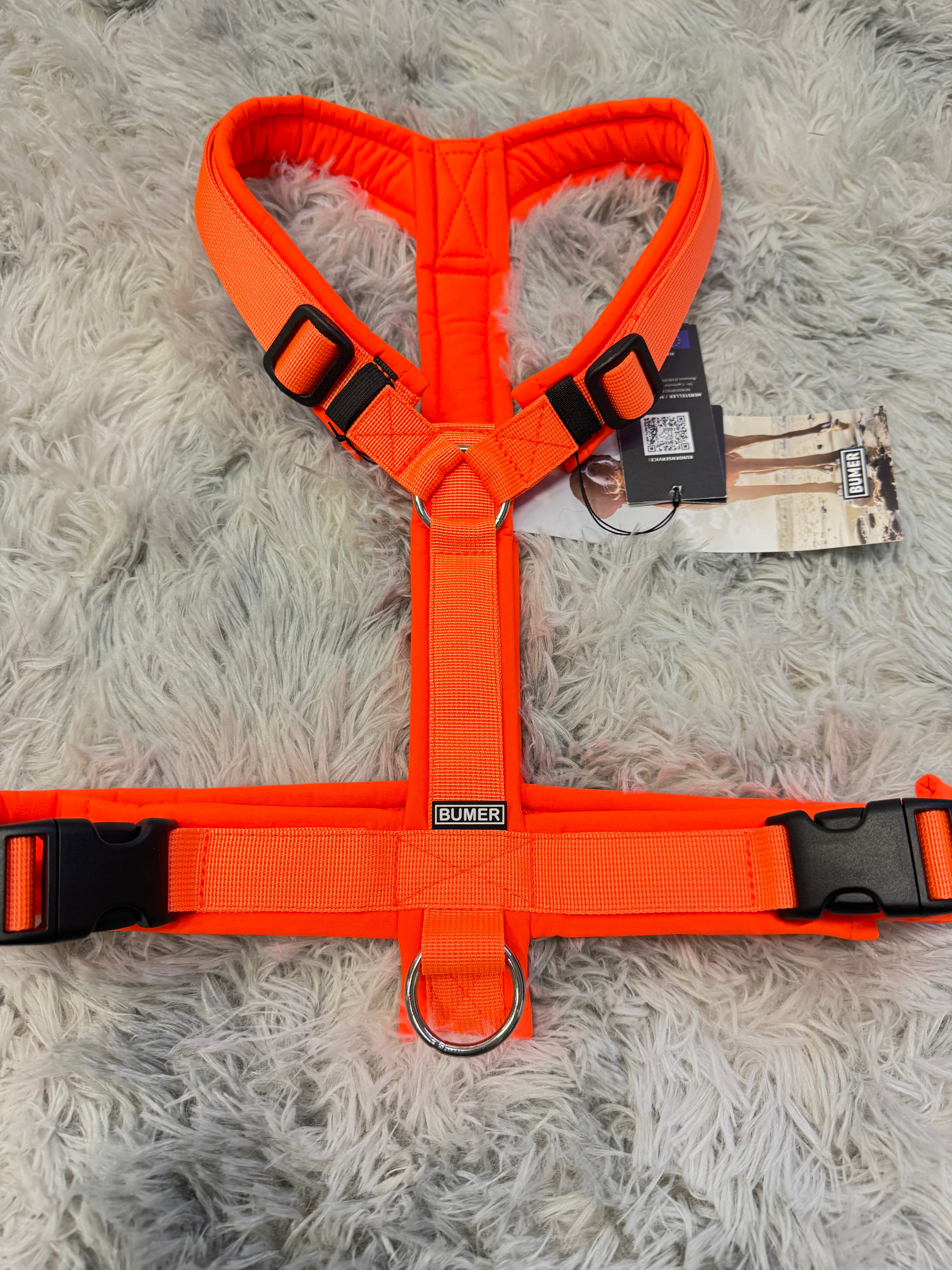 BUMER Hundegeschirr "Neon Orange", L